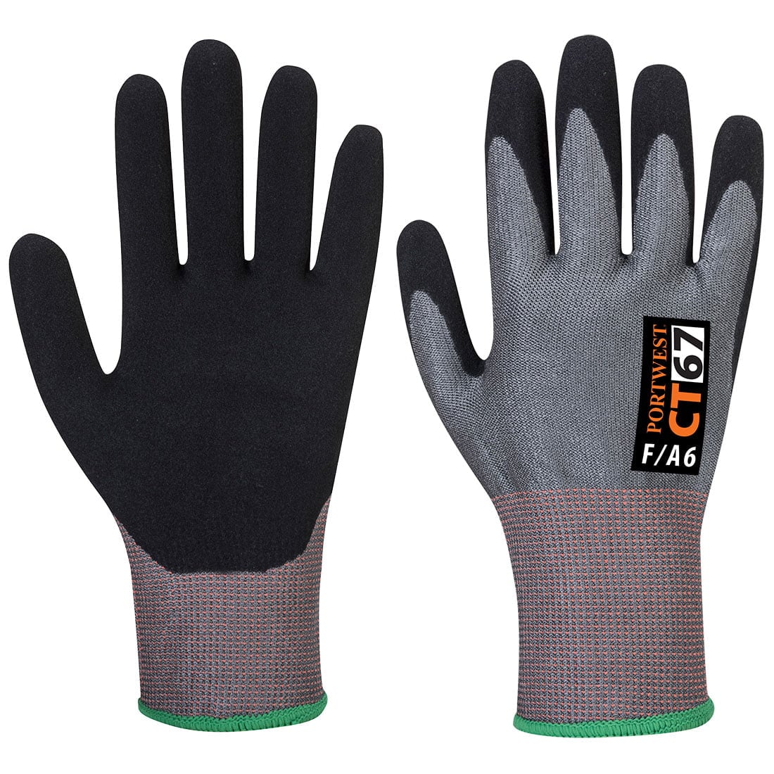 Guante resistente a cortes de esponja de Nitrilo CT67