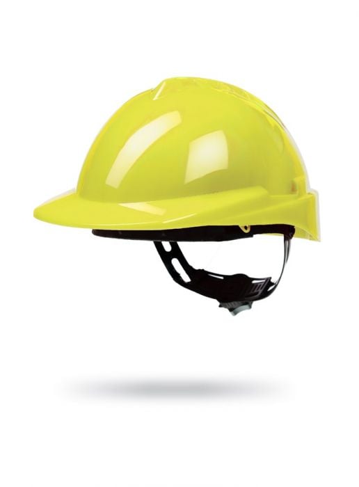 Casco Milenium Class S/V Amarillo apto Visor con arnés textil
