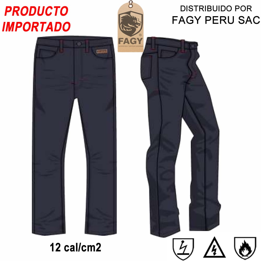 Pantalon resistente a la llama(ignifuga) de 12 cal/cm2 repeltek