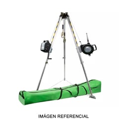 Trípode Ajustable Kit de 7′ con cabrestante y sistema retráctil de 3 vías de 65 - Safewaze