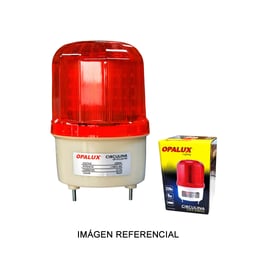 Circulina LED con Sirena Opalux OP-STL220-RD - Opalux