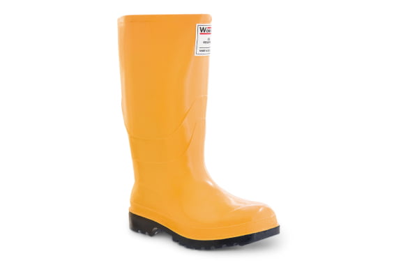 Bota de pvc con punta y plantilla de acero para aceites