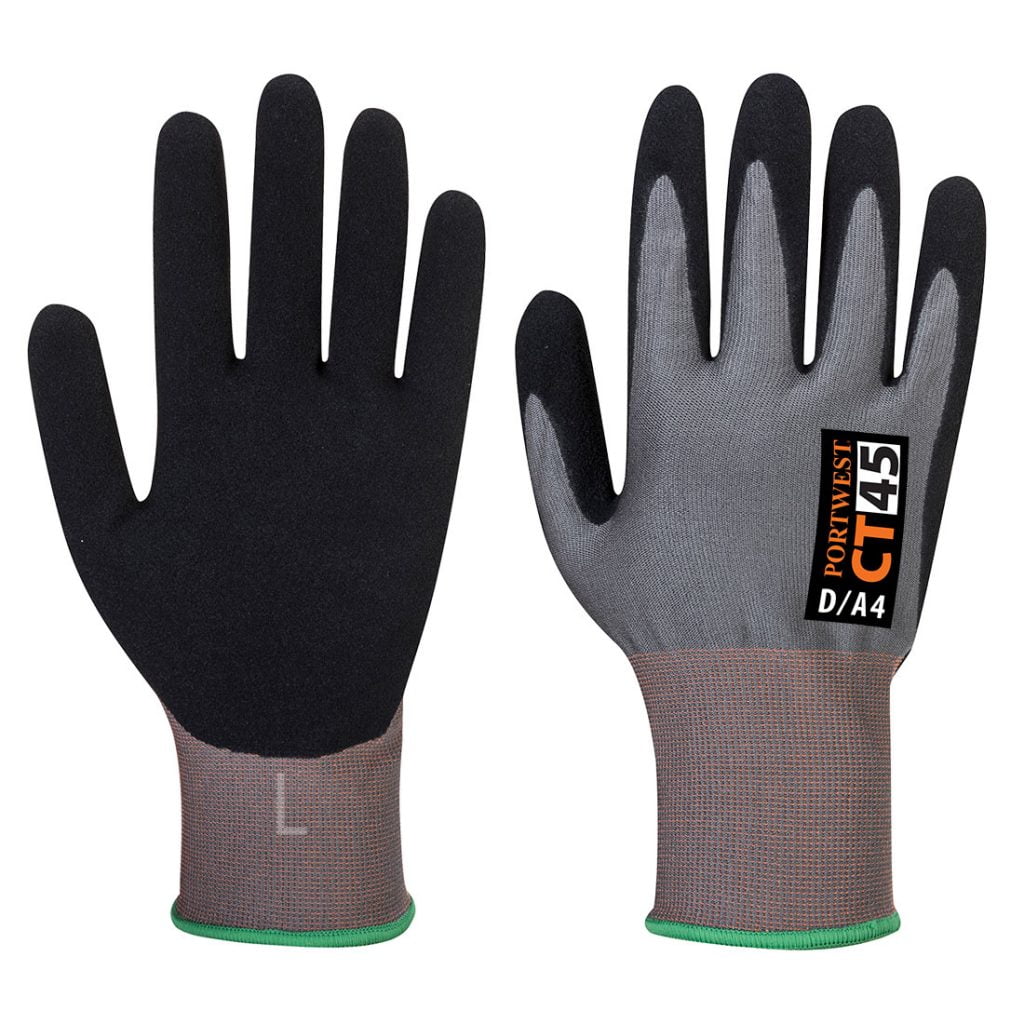 Guante resistente a cortes de esponja de Nitrilo CT45