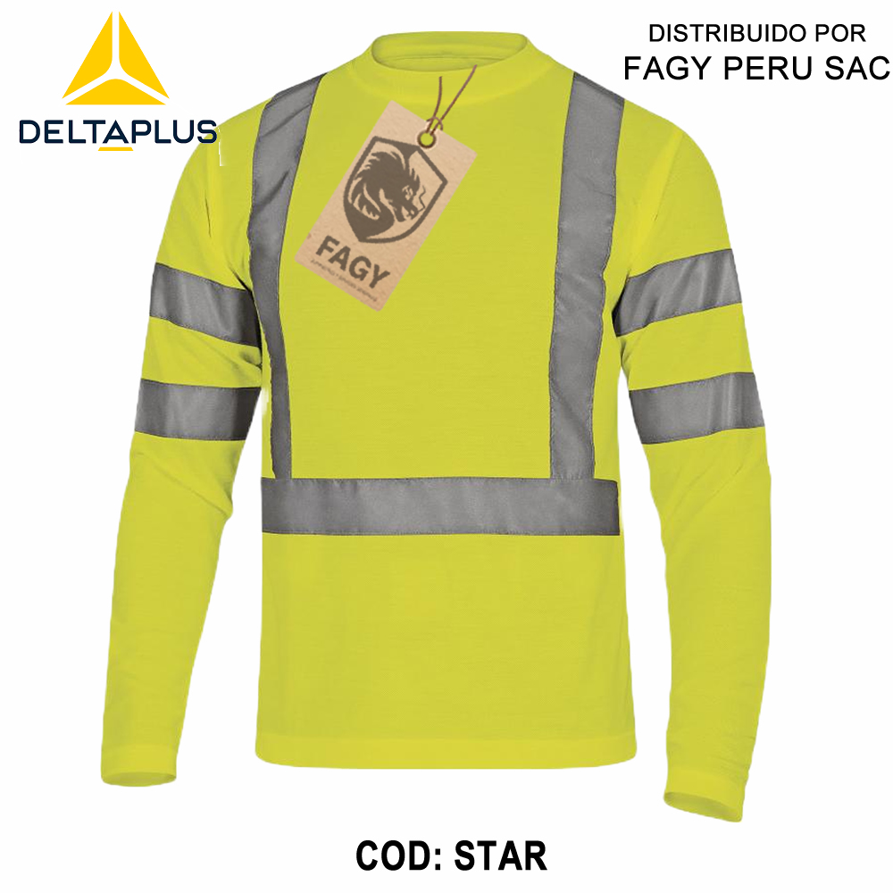 Camiseta de Poliéster Alta Visibilidad STAR