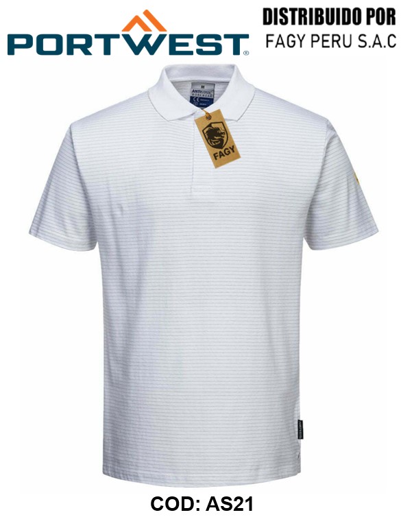Polo ESD antiestático AS21
