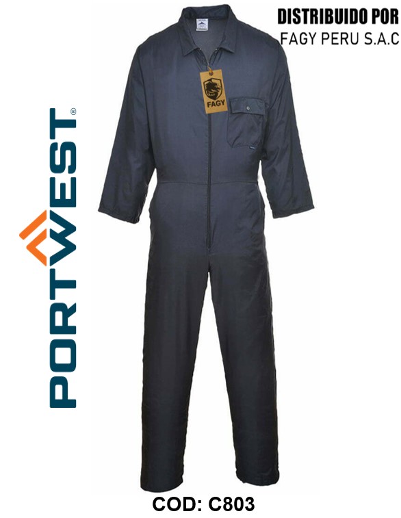 Buzo de Nylon con cremallera C803