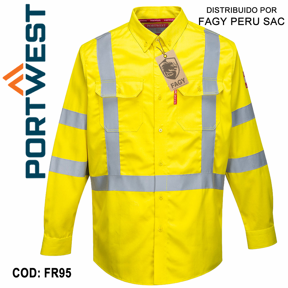 Camisa de alta visibilidad Bizflame 88/12 FR95