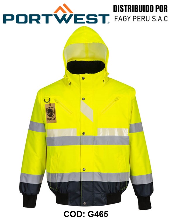 Chaqueta 3 en 1 Glowtex G465
