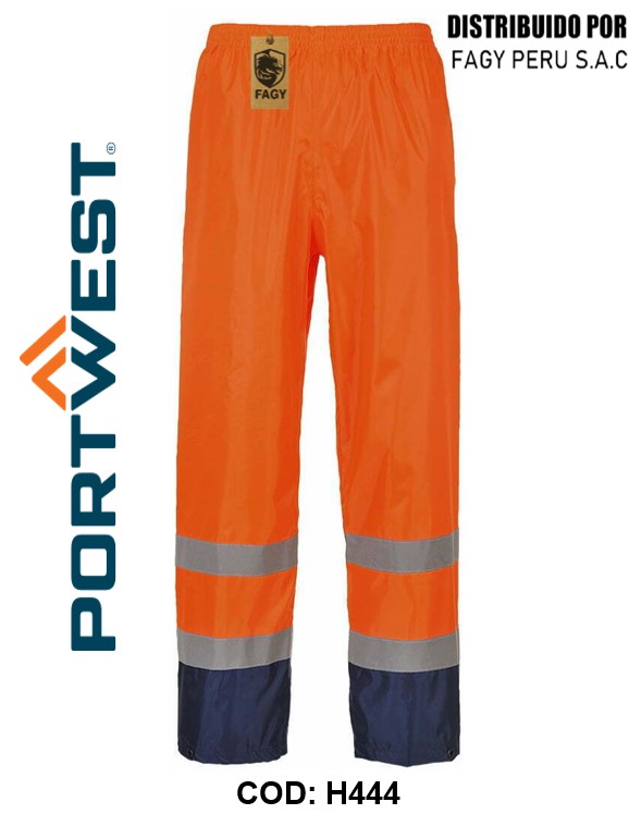 Pantalón para lluvia de alta visibilidad Classic Contrast H444