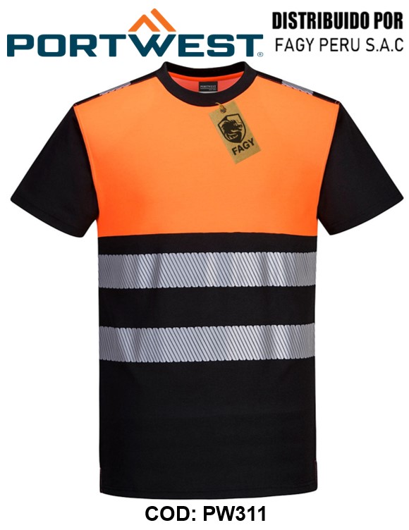 Camiseta PW3 de alta visibilidad, clase 1 PW311