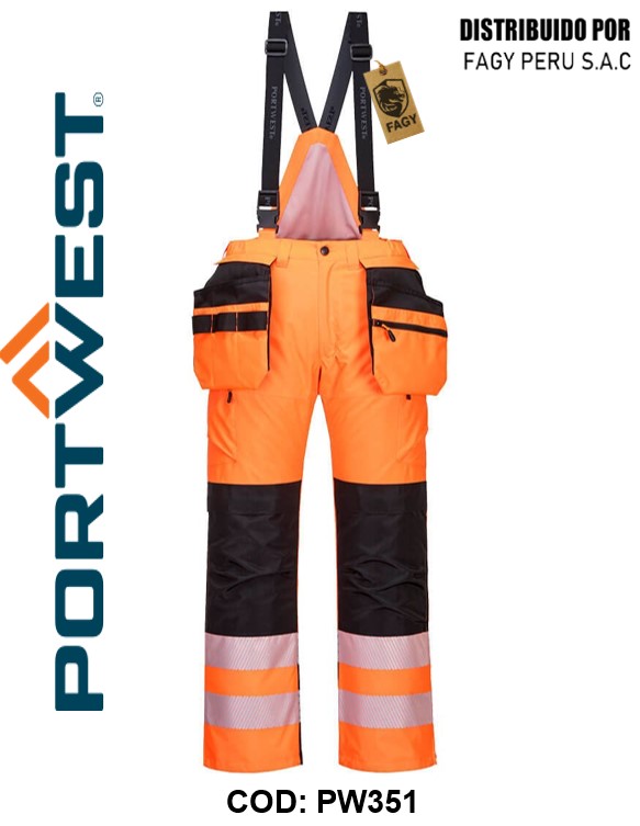 Pantalones PW3 de alta visibilidad para invierno PW351