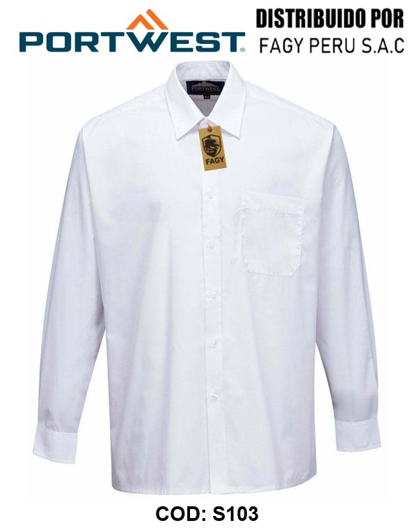 S103 Camisa Classic, manga larga