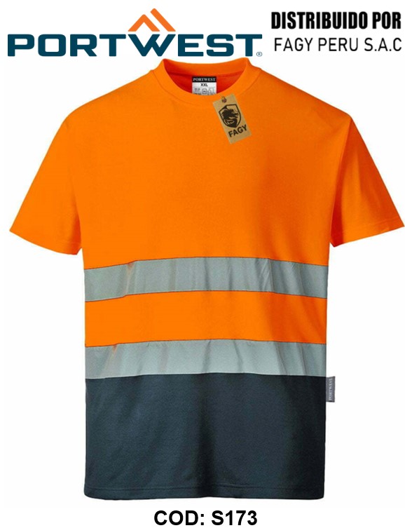Camiseta bicolor Cotton Comfort S173