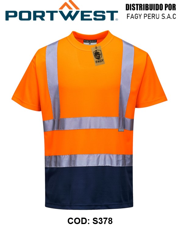 Camiseta bicolor S378