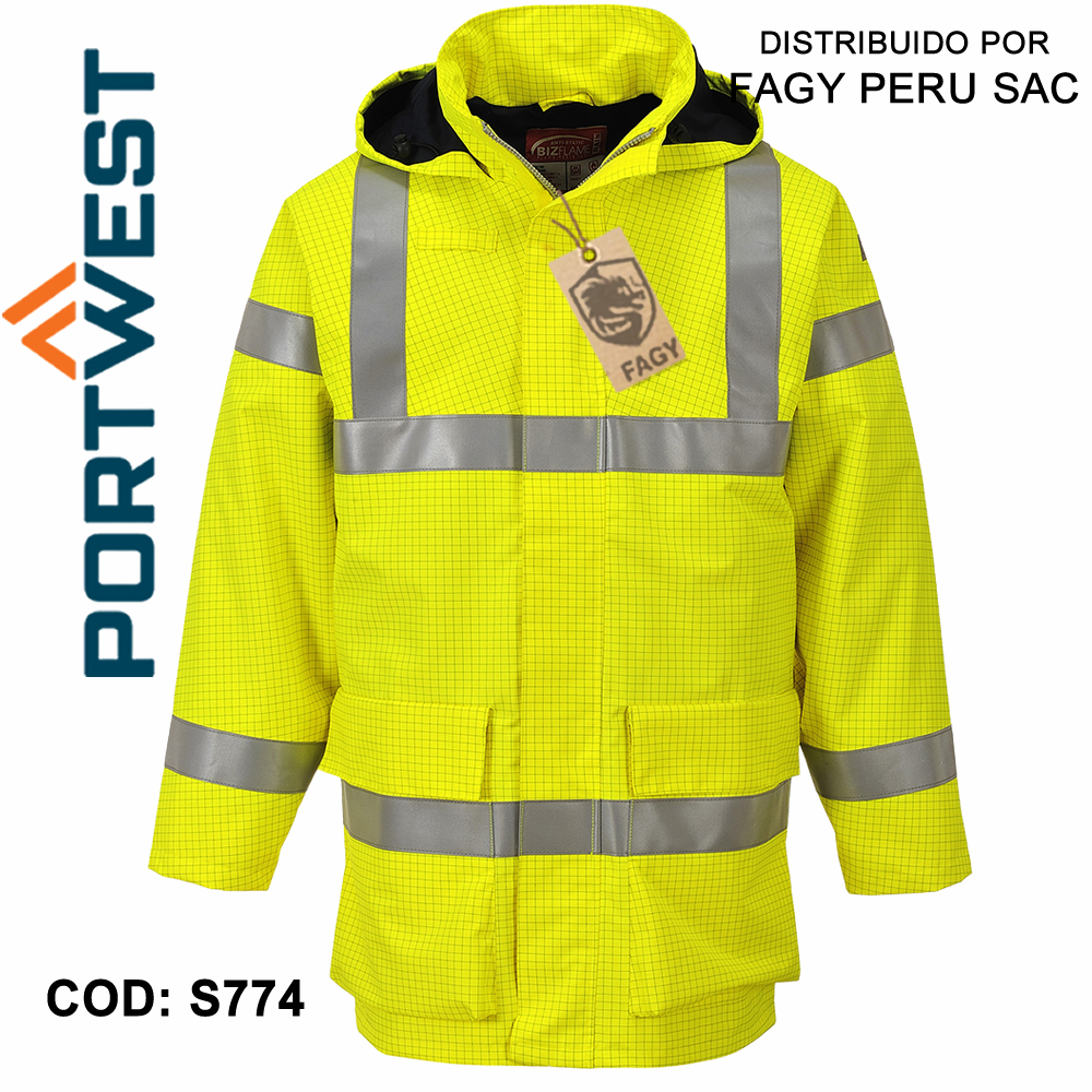 Chaqueta ligera de alta visibilidad, Ignífuga y antiestática S774