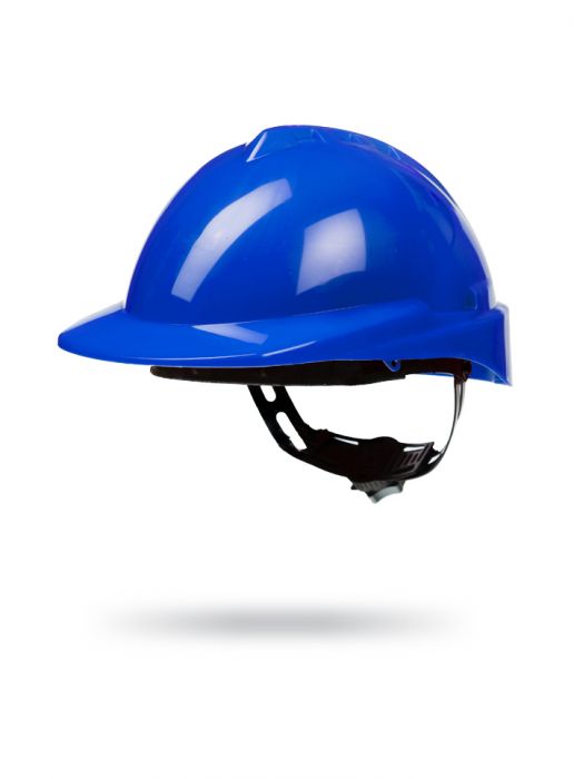 Casco Milenium Class S/V Azul Con Arnes Plastico