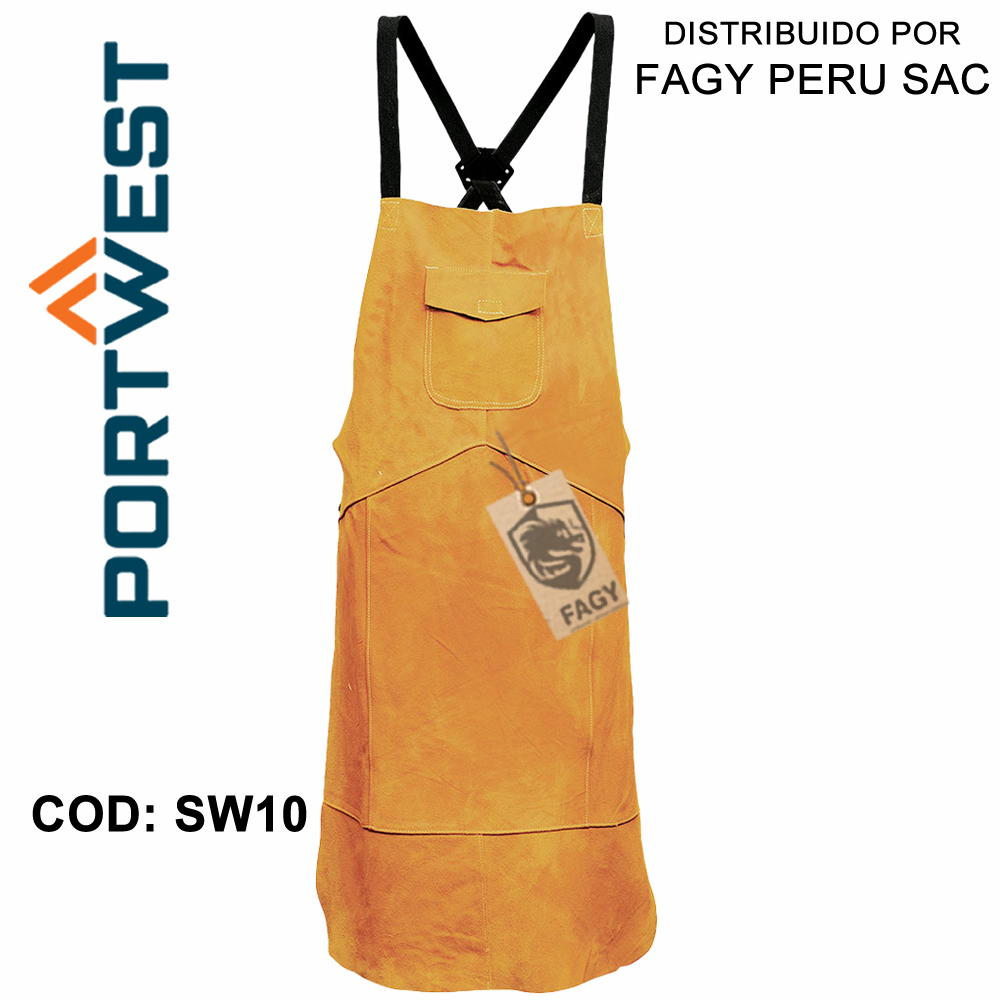Delantal de cuero para soldadura SW10