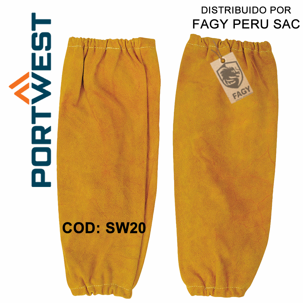 Manguitos de cuero para soldadura SW20