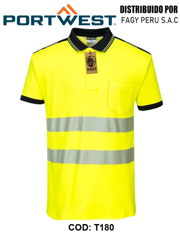 Polo m/c de alta visibilidad PW3 T180