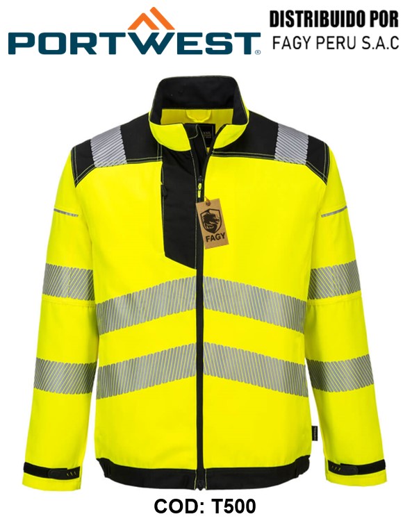 Chaqueta de trabajo de alta visibilidad PW3 T500