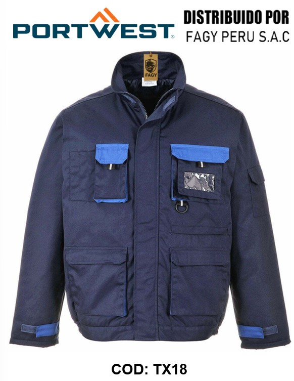 Chaqueta bicolor Portwest Texo Contrast con forro TX18