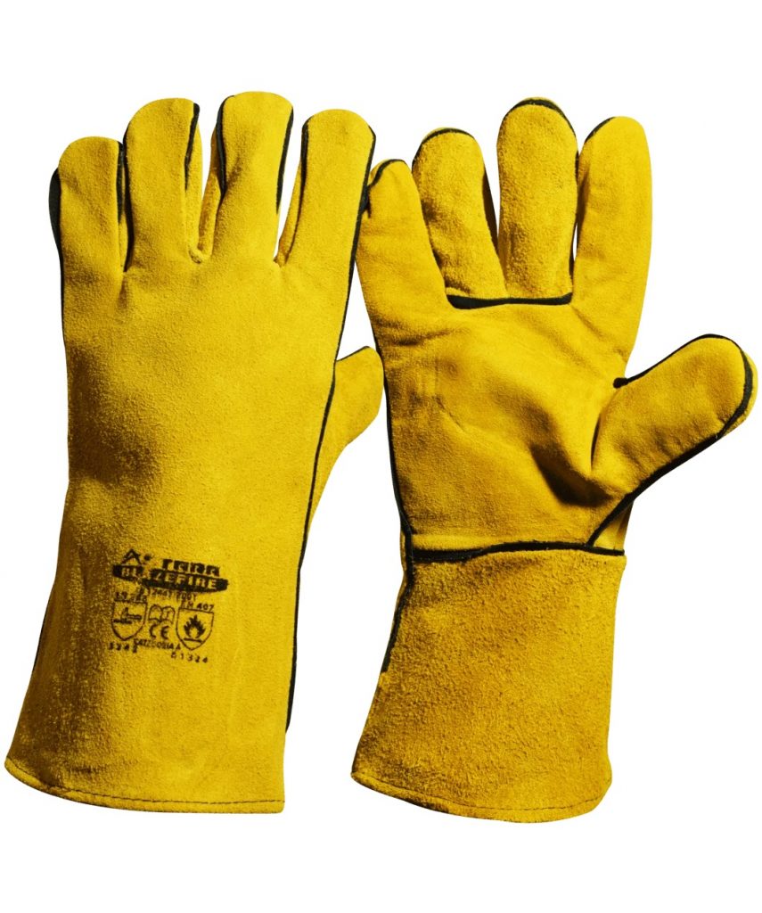 Guante De Cuero Para Soldar BLAZEFIRE 35CM (14″)