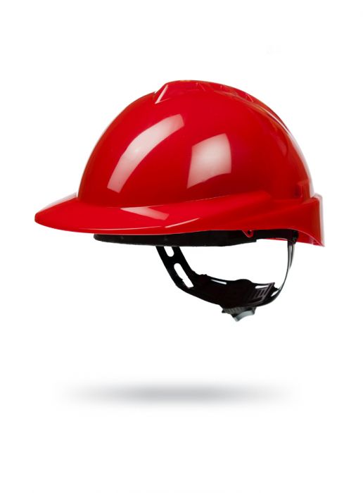 Casco Milenium Class S/V Rojo apto Visor con arnés textil