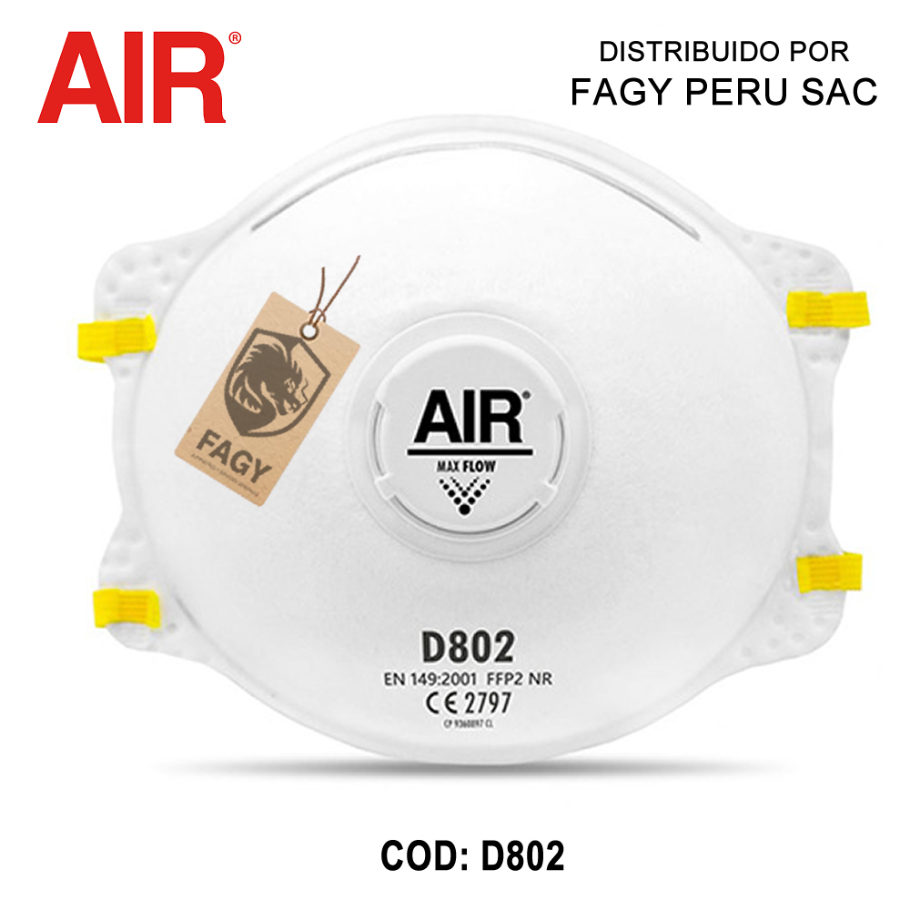 Respirador contra particulas Air D802
