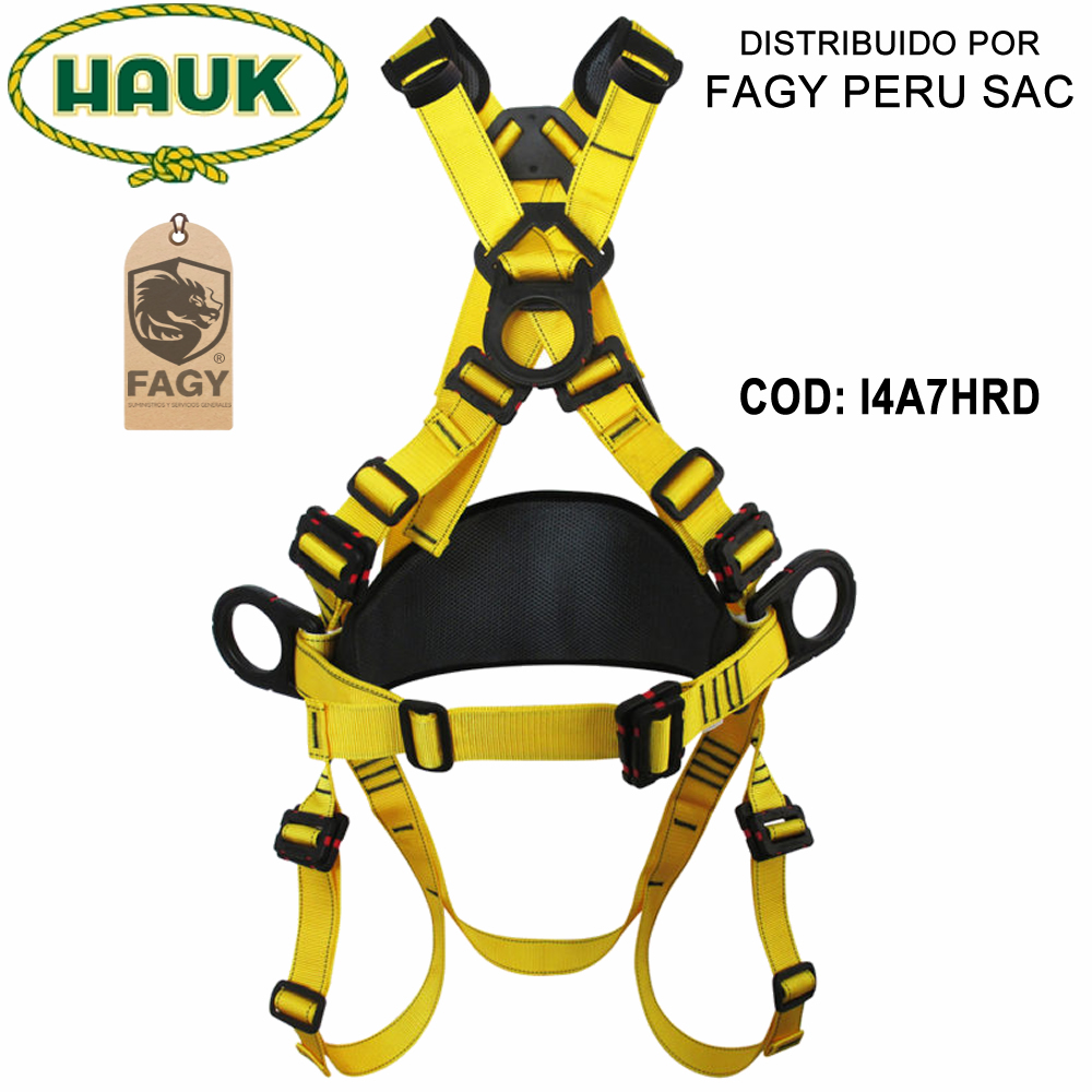 Arnés con apoyo lumbar dieléctrico reforzado HAUK I4A7HRD
