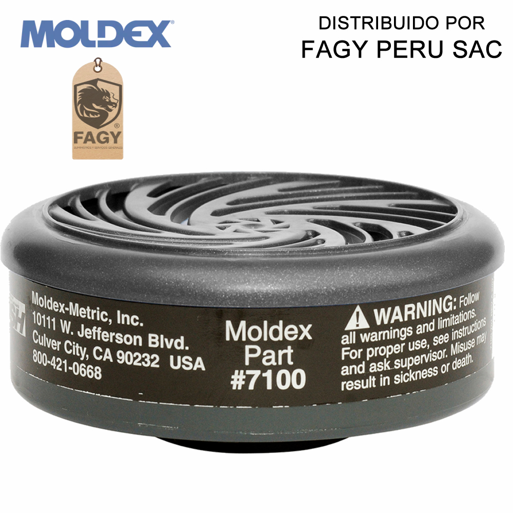 Cartucho contra vapores organicos 7100 moldex
