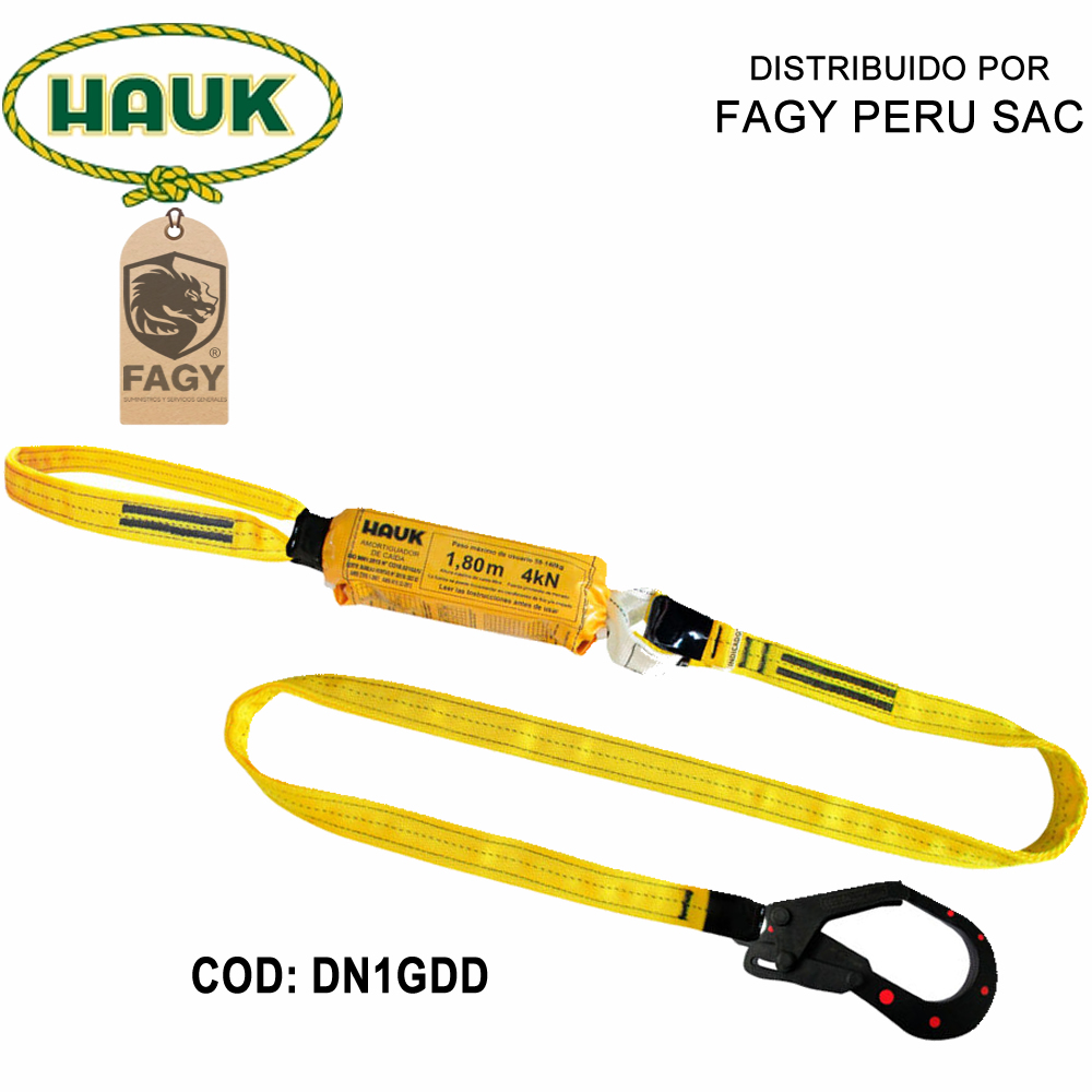 Lìnea conexión 1.80m amortiguador  Hauk DN1GDD