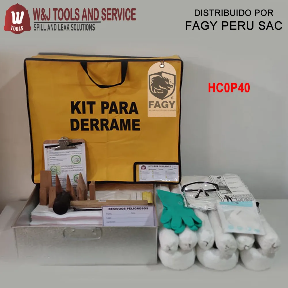 Kit antiderrame para equipo pesado en mineria