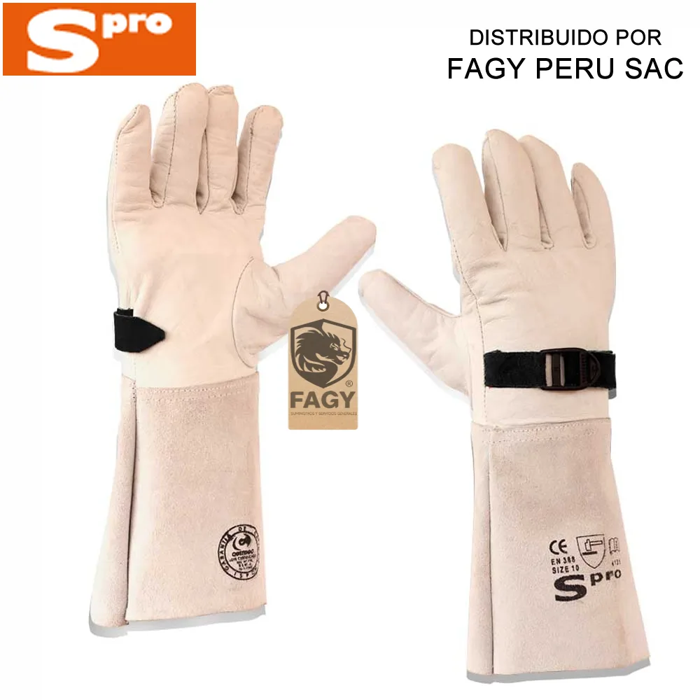 Sobreguante dielectrico cuero champagne 14 pulgadas Spro