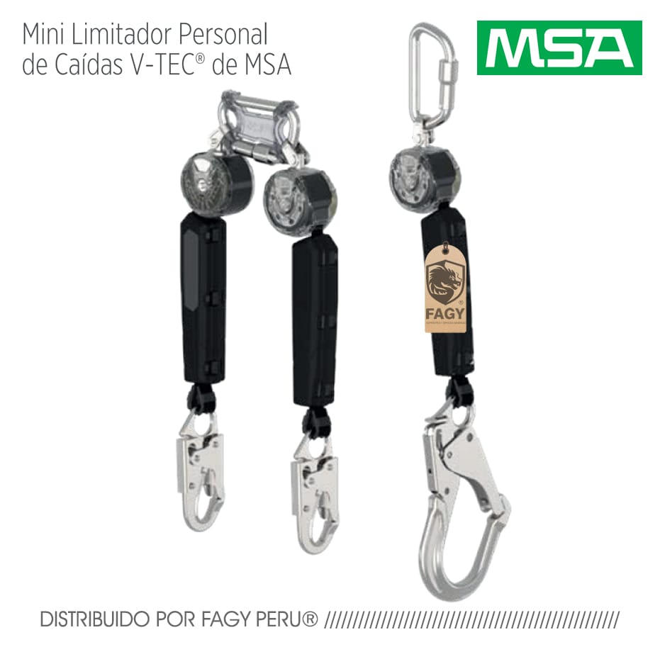 Bloque retráctil dual cinta de nylon 1.8 metros MSA VTOHW-012-RC-A