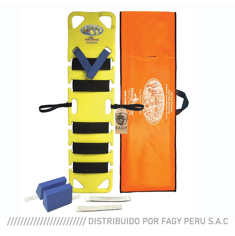 Camilla rígida pediátrica amarillo