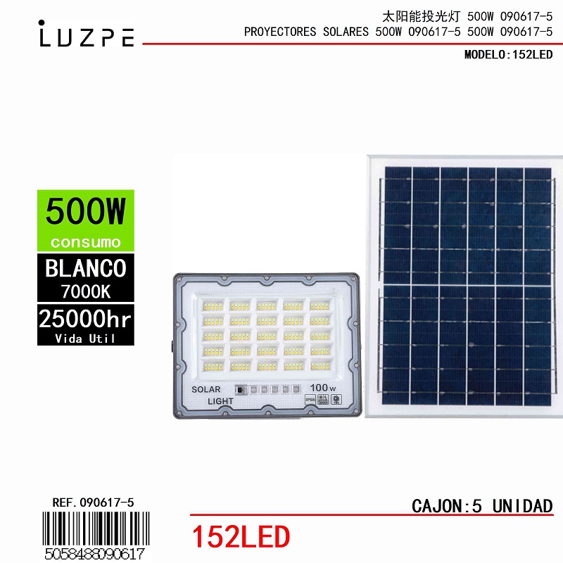 Panel Solar 3 Tonos de 500W