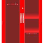 Estacion de emergencia de primeros auxilios sin contenido