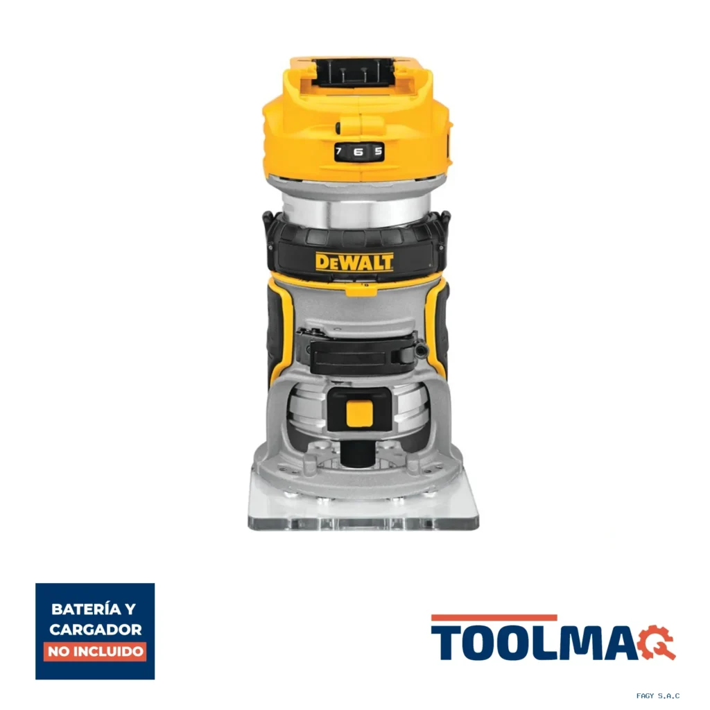 Ruteadora Fresadora 1/4" 20V Xr Baretool (Sin Baterias ni Cargador) Dewalt DCW600B