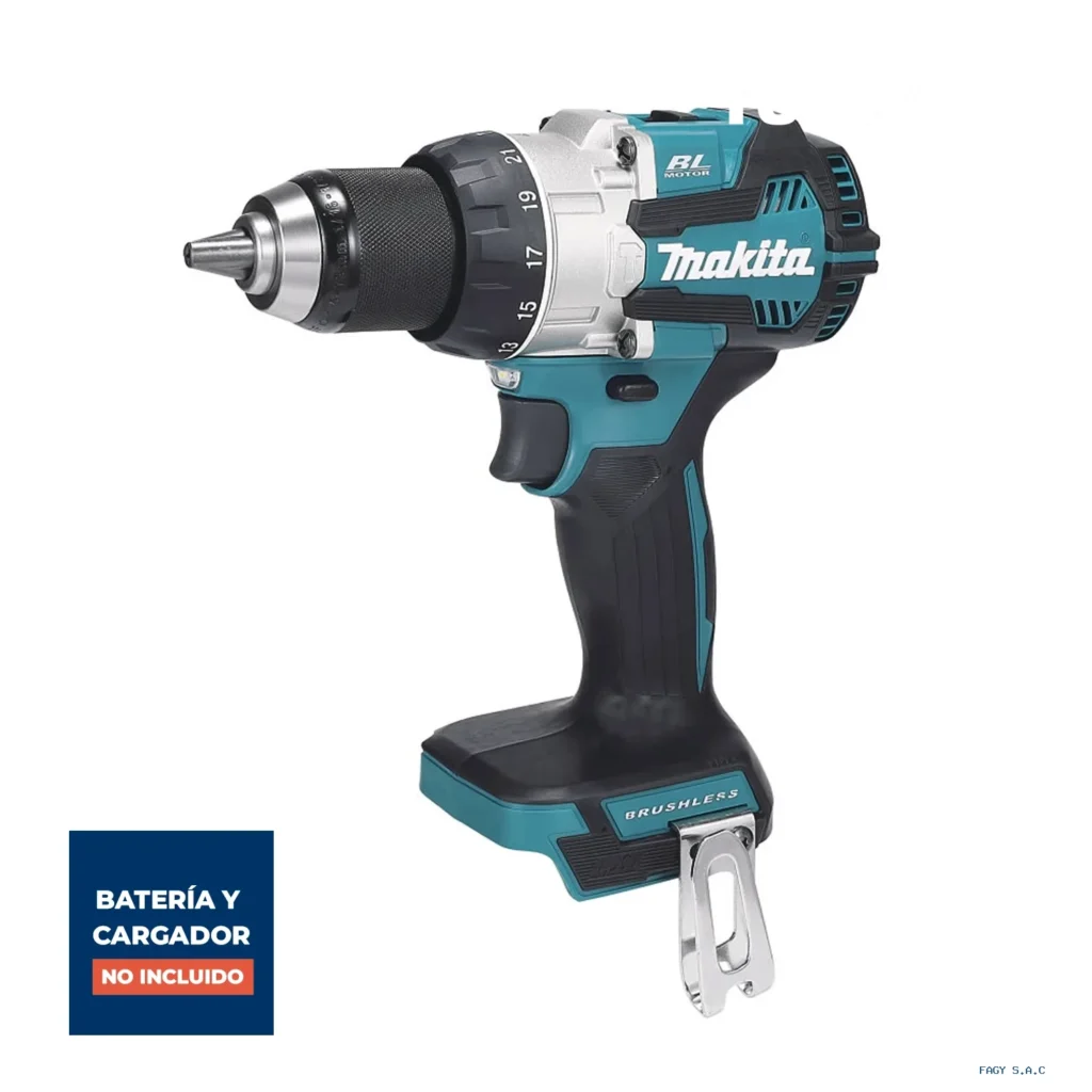 Taladro Percutor 1/2" 18V LXT BL Baretool Makita DHP489Z