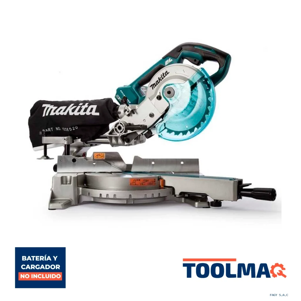 Sierra Ingleteadora Telescópica 7 1/2'' 18V LXT BL Baretool Makita DLS714Z