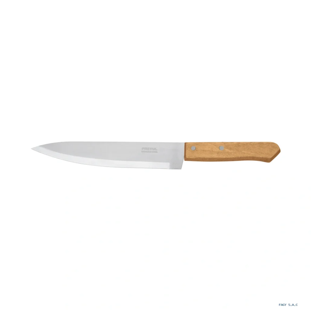 Cuchillo de chef 8" mango de madera, Pretul 23082