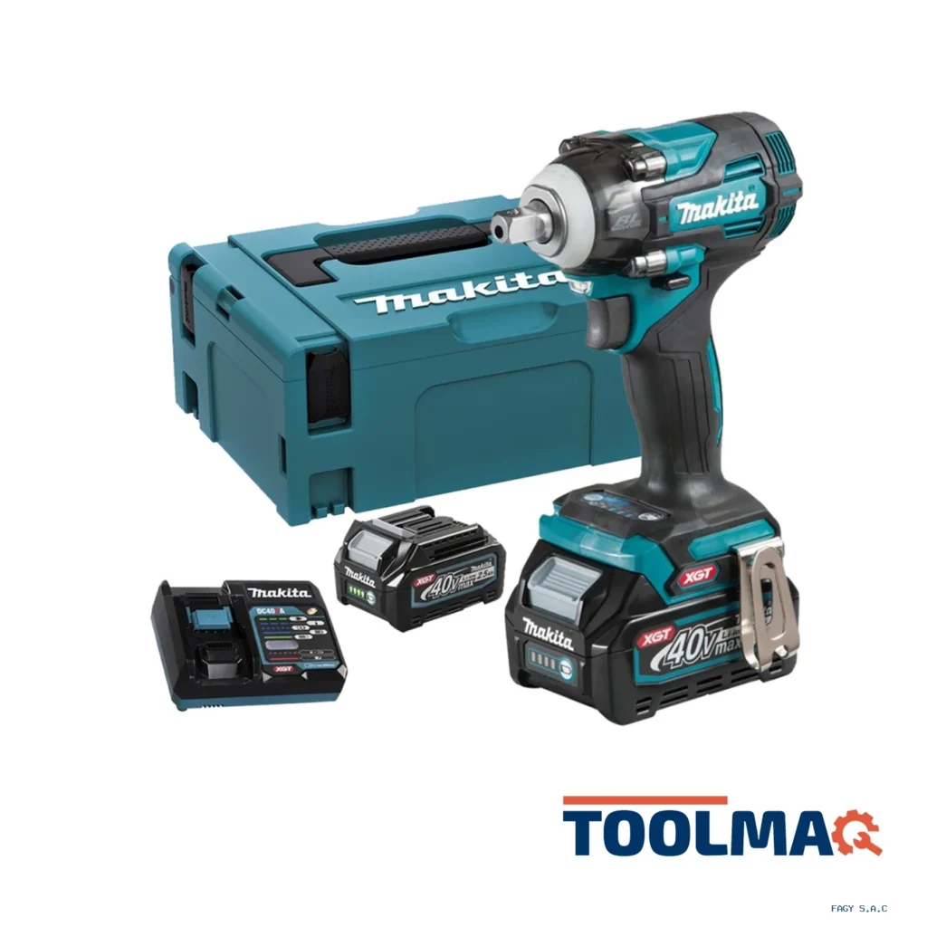 Llave de Impacto 3/4" 40V XGT BL Inc 2 Bat y Carg Makita TW001GM201