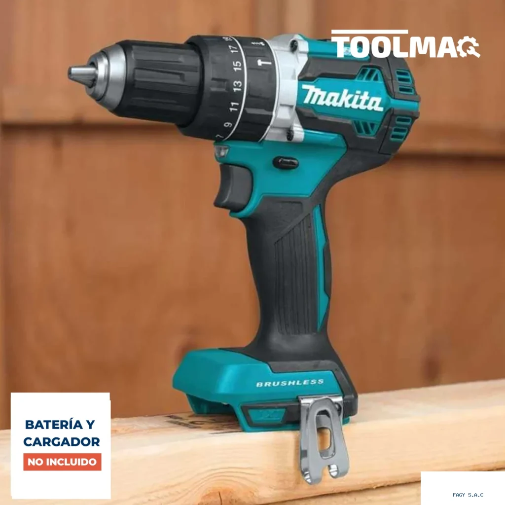 Taladro Percutor 1/2" 18V LXT BL 60Nm Baretool Makita DHP484Z
