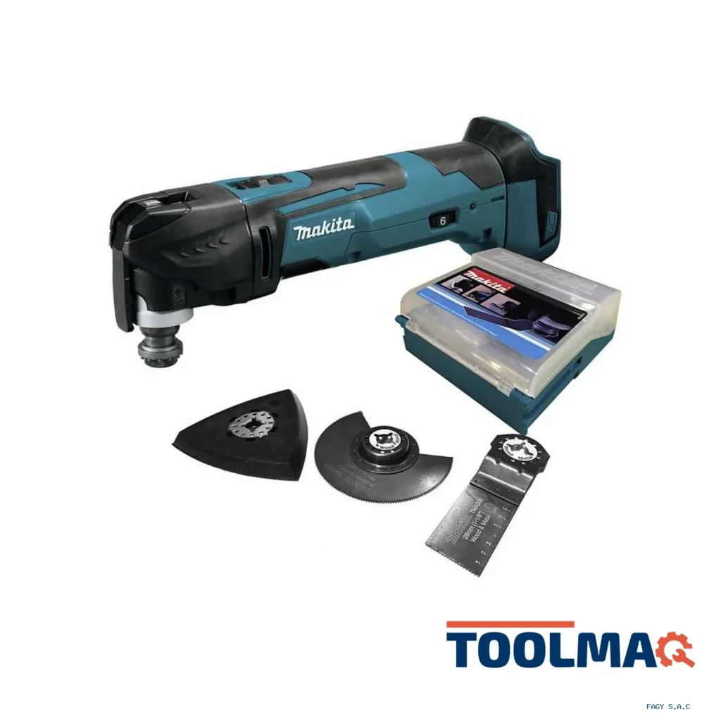 Multi Tool Inalámbrica 18V 6000-20000 OPM 1.9 Kg. Ajuste Rapido+Acc S/Baterías Makita DTM51ZX1
