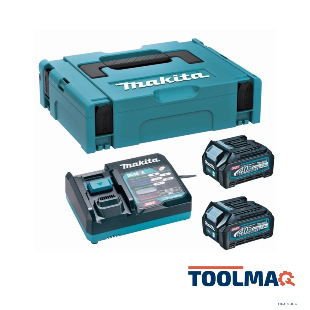 Makpac 2 Baterías 2.5Ah (BL4025) + Cargador Estándar (DC40RC) XGT 40Vmax 191V27-4