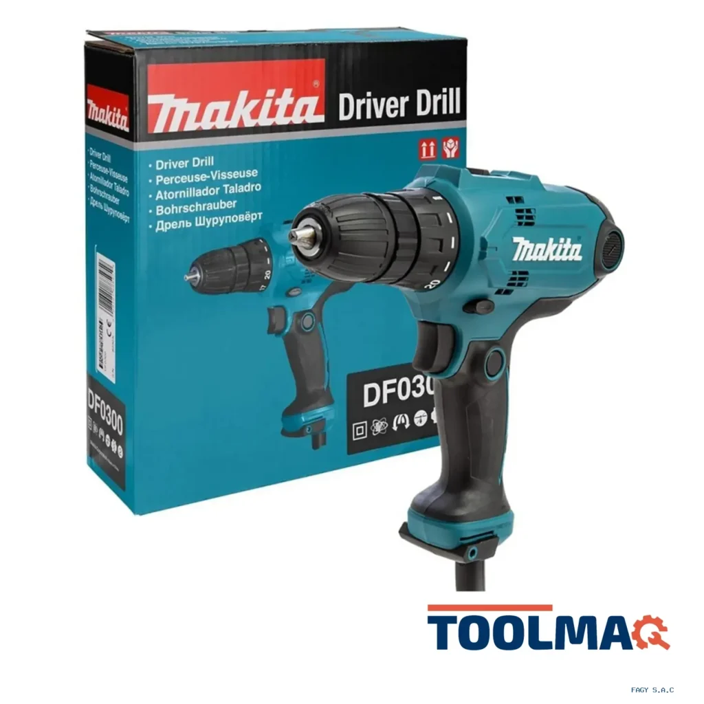 Taladro Atornillador 3/8" 320W 1500 rpm Makita DF0300