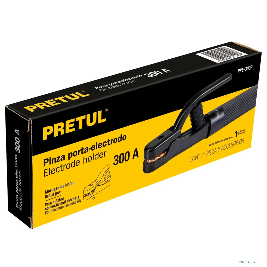 Alicate pinza porta electrodo de 300 A, Pretul 24232