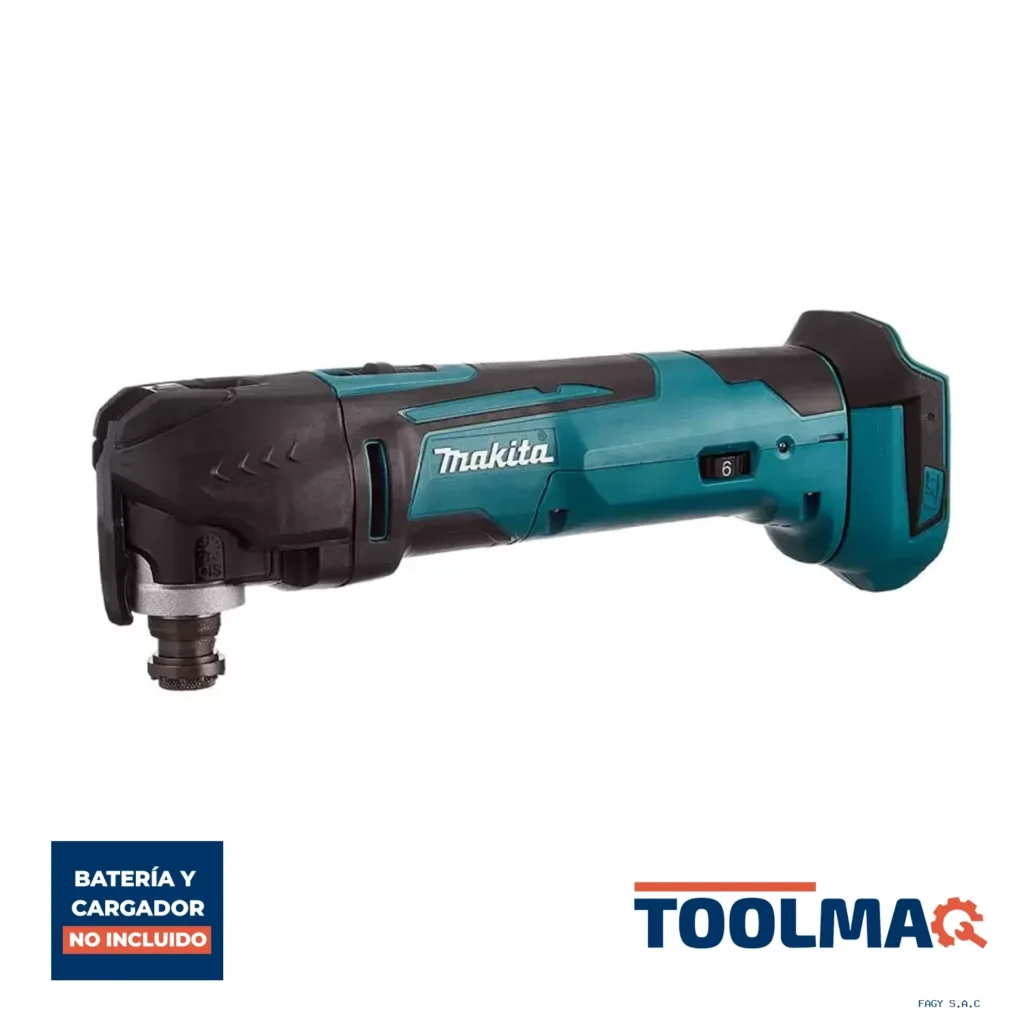 Multi Tool Inalámbrica 18V 6000-20000 OPM 1.9 Kg. Ajuste Rápido S/Baterías Makita DTM51Z