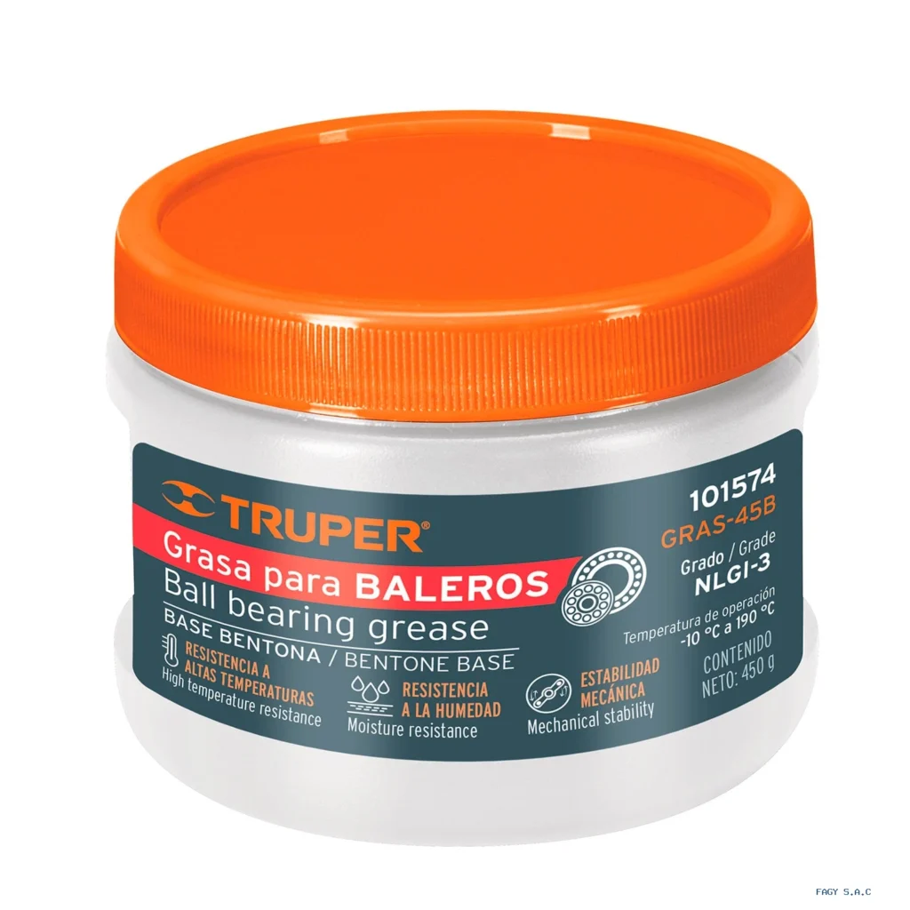 Grasa automotriz, base bentona, 450 g, Truper 101574