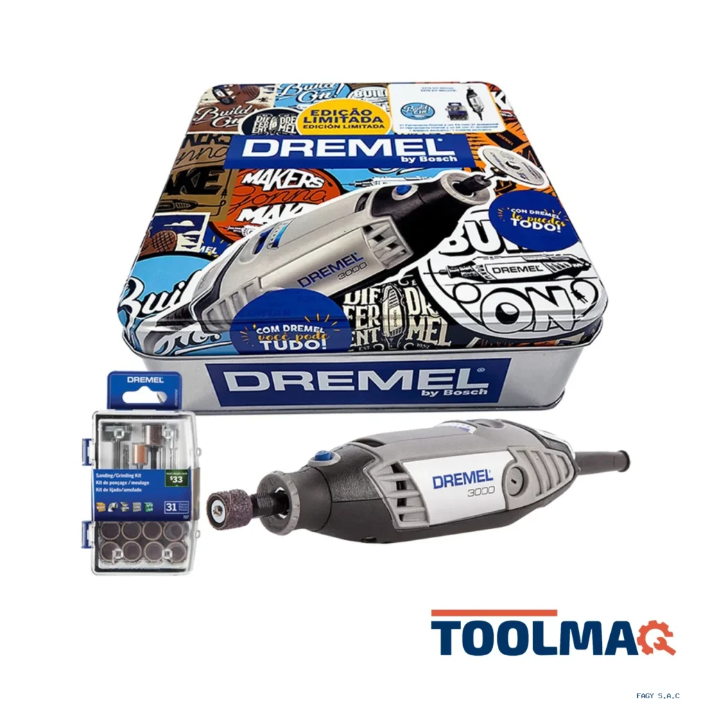 Minitorno 130W Dremel 3000 + Micro Kit de Accesorios Edición Limitada 0615.A00.1ZX-000